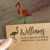 Flamingo Return Address Florida Rubberstempel