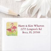 Flamingo Return Address Label (Insitu)