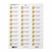 Flamingo Return Address Label (Full Sheet)