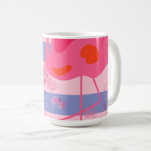 Flamingo Reverie Koffiemok (Voorkant rechts)