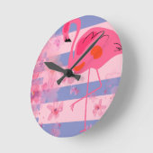 Flamingo Reverie Ronde Klok (Hoek)
