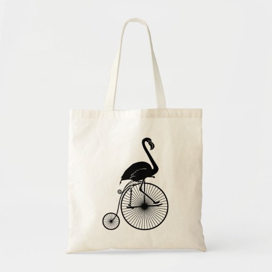 Flamingo Riding  Bike Tote Bag (Voorkant)