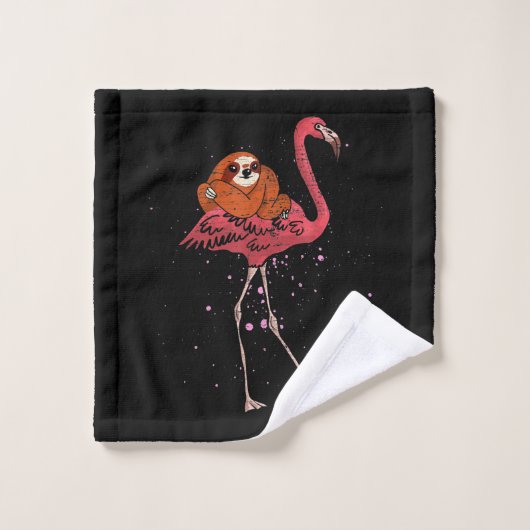 Flamingo Riding Dierenvriend Gift Flamingo Washandje (Wasdoekje)