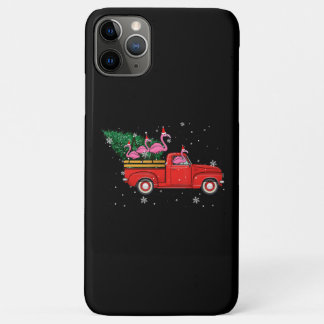 Flamingo Riding Red Truck Xmas kerstkerstmis Case-Mate iPhone Case