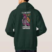 Flamingo Riot Stedelijk Esthetisch Ontwerp Hoodie (Achterkant)