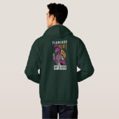Flamingo Riot Stedelijk Esthetisch Ontwerp Hoodie (Achterkant volledig)