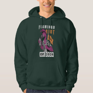 Flamingo Riot Stedelijk Esthetisch Ontwerp Hoodie