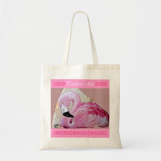 Flamingo Rock Art Tote Bag (Voorkant)