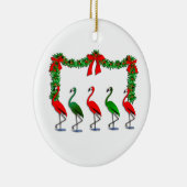 Flamingo Rockettes Dansend Show Keramisch Ornament (Rechts)