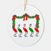 Flamingo Rockettes Dansend Show Keramisch Ornament (Links)