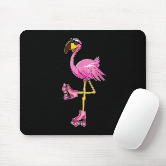 Flamingo Roller Schaatsen - Funny Flamingo Lover R Muismat (Met muis)