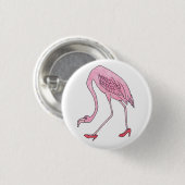flamingo ronde button 3,2 cm (Voorkant /achterkant)