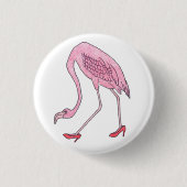 flamingo ronde button 3,2 cm (Voorkant)