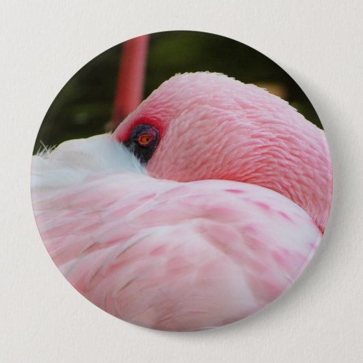 Flamingo Ronde Button 4,0 Cm (Voorkant)