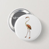 Flamingo Ronde Button 5,7 Cm (Voorkant /achterkant)