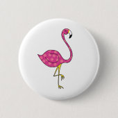 flamingo ronde button 5,7 cm (Voorkant)