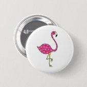 flamingo ronde button 5,7 cm (Voorkant /achterkant)