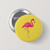 Flamingo Ronde Button 5,7 Cm (Voorkant /achterkant)