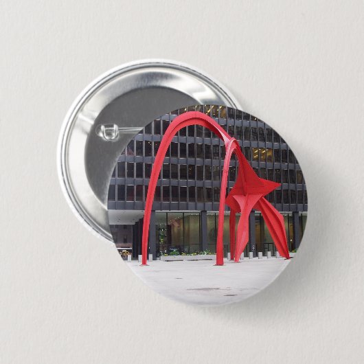 Flamingo Ronde Button 5,7 Cm (Voorkant /achterkant)