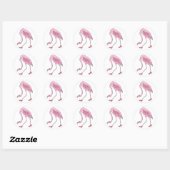 flamingo ronde sticker (Vel)