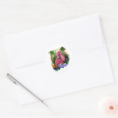 Flamingo Ronde Sticker (Envelop)