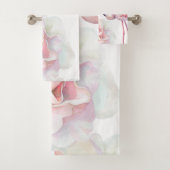 Flamingo Roos Collectie Bath Towel Set Bad Handdoek (Insitu)