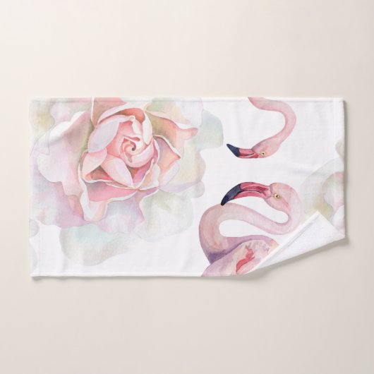 Flamingo Roos Collectie Bath Towel Set Bad Handdoek (Handdoek)