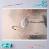 Flamingo, Roos roze, Misty Lake, Pampas Grass Tissuepapier (Craft)