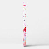 Flamingo Roos: Waterverf vogelbloem Case-Mate iPhone Case (Achterkant / Links)