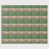 Flamingo Row bij het Leermeer, vogelroze wild Cadeaupapier (Vlak)