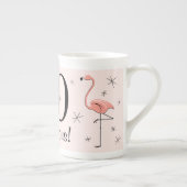 Flamingo Roze 40 en Fabulous! bone china mok (Rechts)