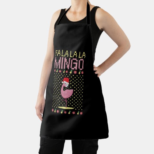 Flamingo roze beak cadeau kerst schort (Insitu)