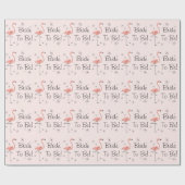 Flamingo Roze 'Bride to be!' verpakkingspapier Cadeaupapier (Vlak)