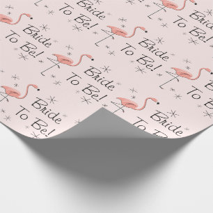 Flamingo Roze 'Bride to be!' verpakkingspapier Cadeaupapier
