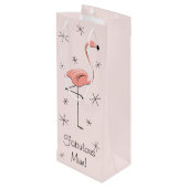 Flamingo Roze 'Fabulous Mum' cadeautas (Achterkant Gekanteld)