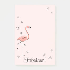 Flamingo Roze "Fabulous!" verticaal Post-it® Notes