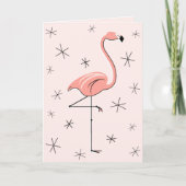 Flamingo Roze feliciteert begroetenkaart Kaart (Voorkant)