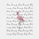 Flamingo | roze flamingo, roze tropische vogel fleece deken (Voorkant)