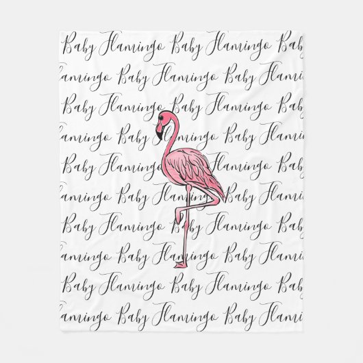 Flamingo | roze flamingo, roze tropische vogel fleece deken (Voorkant)