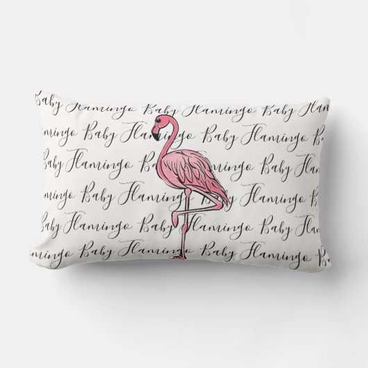 Flamingo | roze flamingo, roze tropische vogel kussen (Voorkant)