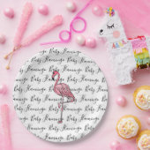 Flamingo | roze flamingo, roze tropische vogel papieren bordje (Feest)