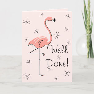 Flamingo Roze Goed gedaan! Flamingo! Kaart