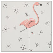 Flamingo Roze grote patroonstructuur Stof (Swatch)