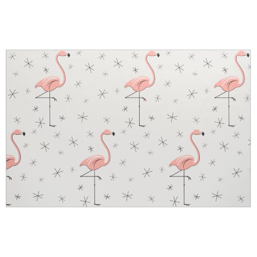 Flamingo Roze grote patroonstructuur Stof (Fat Quarter)
