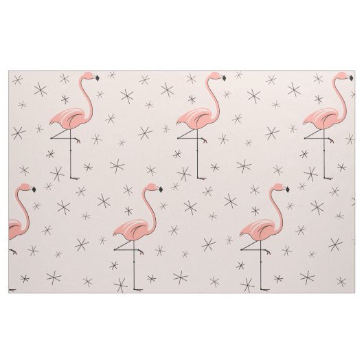 Flamingo Roze grote patroonstructuur Stof (Fat Quarter)