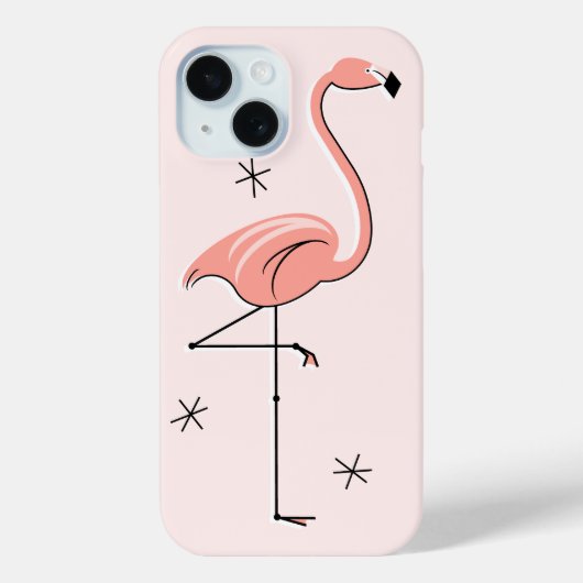 Flamingo Roze iPhone hoesje (Achterkant)