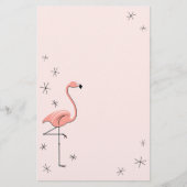 Flamingo Roze kantoorbenodigdheden Briefpapier (Voorkant)