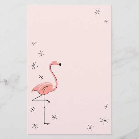 Flamingo Roze kantoorbenodigdheden Briefpapier (Voorkant)