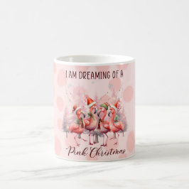 Flamingo Roze Kerstthema Koffiemok