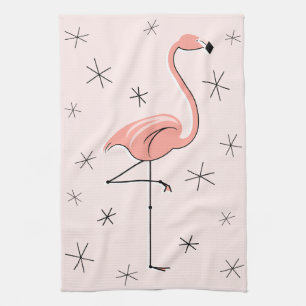Flamingo Roze keukenhanddoek